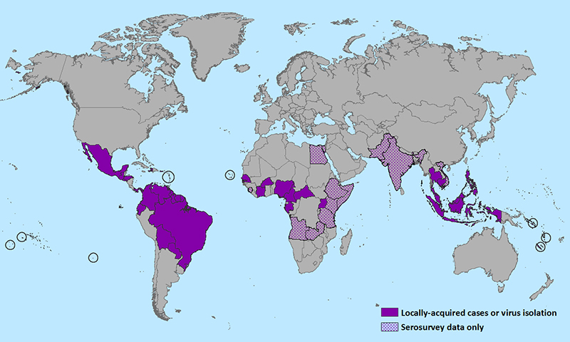 Zika Worldwide Map